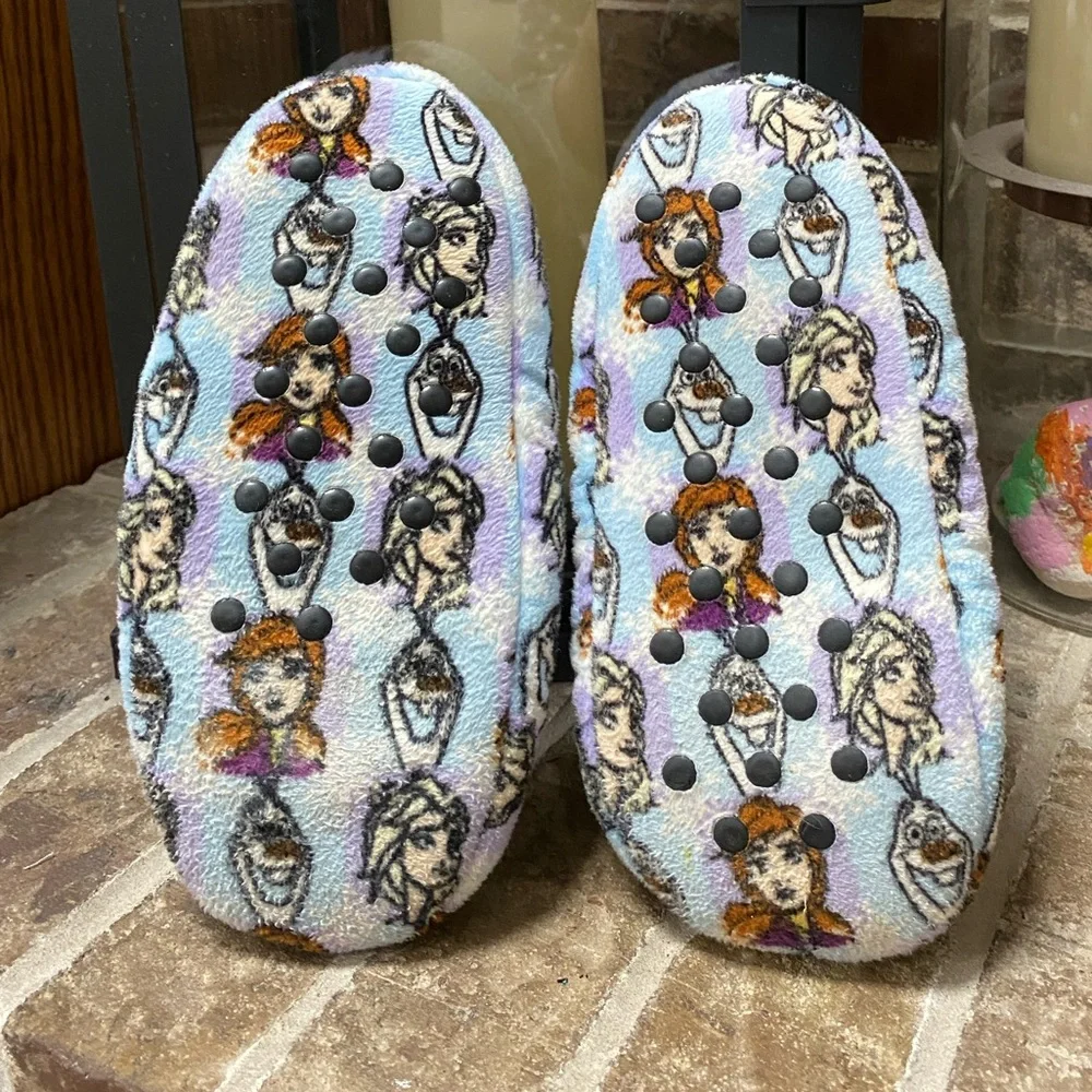 DISNEY FROZEN Slippers House Shoes with Grippies